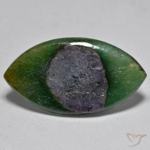 7.95ct طبيعي متعدد الألوان ياقوت في فوشسيت, ماركيز, نصف شفاف