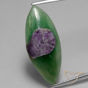 7.10ct طبيعي متعدد الألوان ياقوت في فوشسيت, ماركيز, نصف شفاف