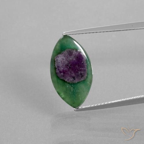 5.03ct طبيعي متعدد الألوان ياقوت في فوشسيت, ماركيز, نصف شفاف