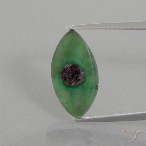 3.90ct طبيعي متعدد الألوان ياقوت في فوشسيت, ماركيز, نصف شفاف