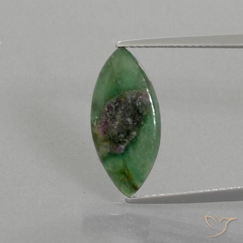 3.20ct طبيعي متعدد الألوان ياقوت في فوشسيت, ماركيز, نصف شفاف