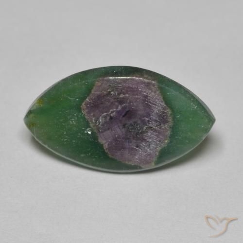 4.91ct طبيعي متعدد الألوان ياقوت في فوشسيت, ماركيز, نصف شفاف