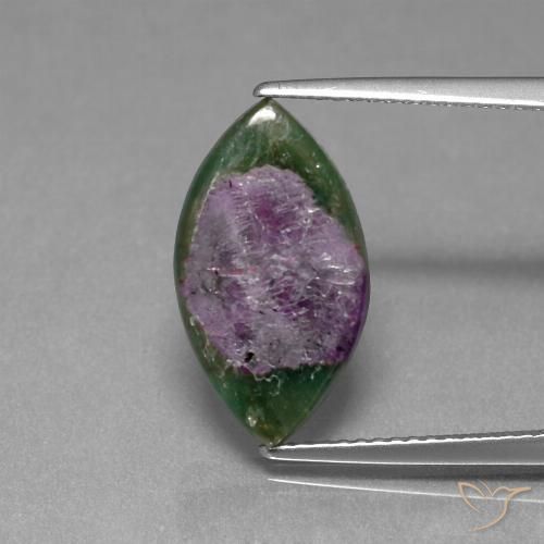 5.06ct طبيعي متعدد الألوان ياقوت في فوشسيت, ماركيز, نصف شفاف