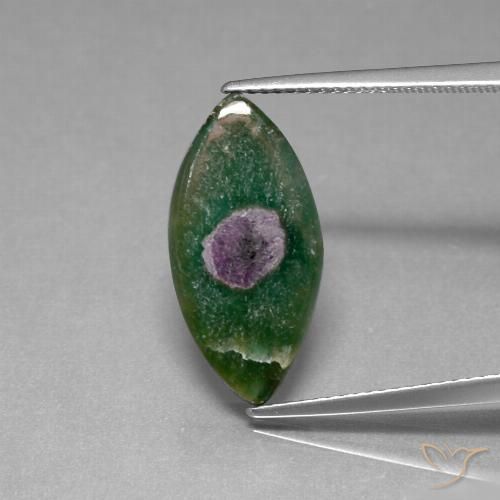 5.46ct طبيعي متعدد الألوان ياقوت في فوشسيت, ماركيز, نصف شفاف