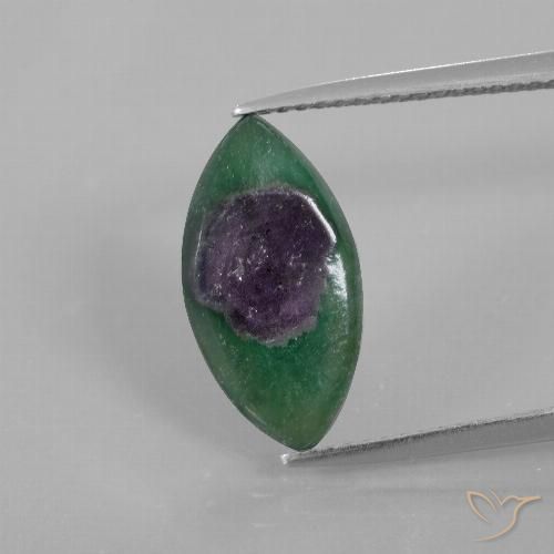 3.62ct طبيعي متعدد الألوان ياقوت في فوشسيت, ماركيز, نصف شفاف