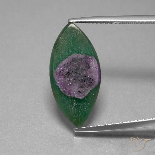 6.70ct طبيعي متعدد الألوان ياقوت في فوشسيت, ماركيز, نصف شفاف