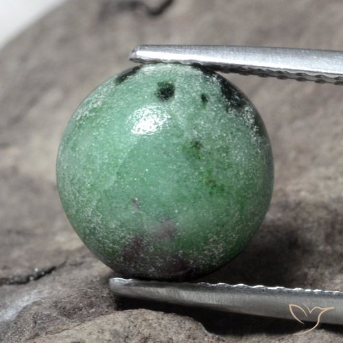 4.63ct طبيعي متعدد الألوان ياقوت الزوزيت, دائري, غير شفاف