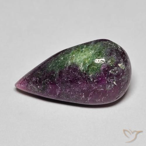 9.25ct طبيعي متعدد الألوان ياقوت الزوزيت, شكل الكمثرى, غير شفاف