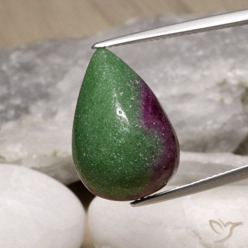 19.64ct طبيعي متعدد الألوان ياقوت الزوزيت, شكل الكمثرى, غير شفاف