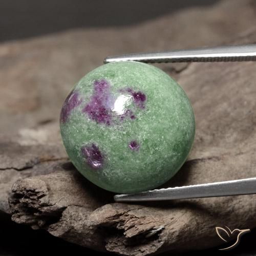 26.08ct طبيعي متعدد الألوان ياقوت الزوزيت, دائري, غير شفاف