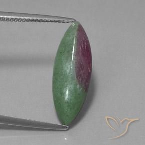 6.03ct طبيعي متعدد الألوان ياقوت الزوزيت, ماركيز, غير شفاف