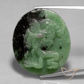 48.13ct طبيعي متعدد الألوان ياقوت الزوزيت, بيضوي, غير شفاف