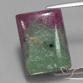 11.43ct طبيعي متعدد الألوان ياقوت الزوزيت, باجيت, غير شفاف