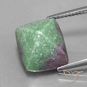 7.76ct طبيعي متعدد الألوان ياقوت الزوزيت, باجيت, غير شفاف