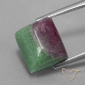 8.29ct طبيعي متعدد الألوان ياقوت الزوزيت, باجيت, غير شفاف