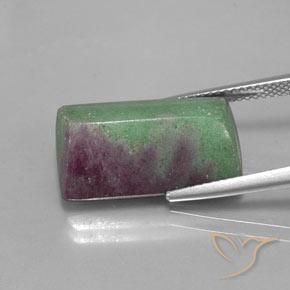 16.75ct طبيعي متعدد الألوان ياقوت الزوزيت, باجيت, غير شفاف