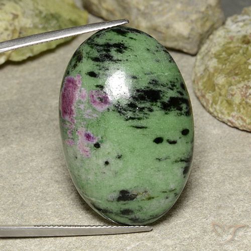 59.91ct طبيعي متعدد الألوان ياقوت الزوزيت, بيضوي, غير شفاف