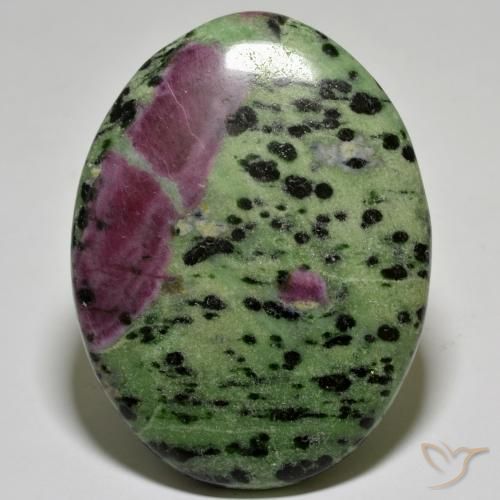 183.06ct طبيعي متعدد الألوان ياقوت الزوزيت, بيضوي, غير شفاف