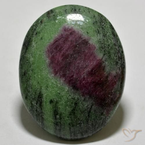 85.53ct طبيعي متعدد الألوان ياقوت الزوزيت, بيضوي, غير شفاف