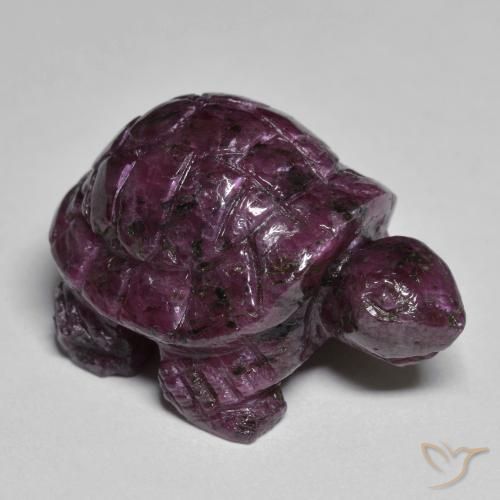 41.62ct طبيعي أحمر أرجوانى غامق ياقوت الزوزيت, فانسى, غير شفاف
