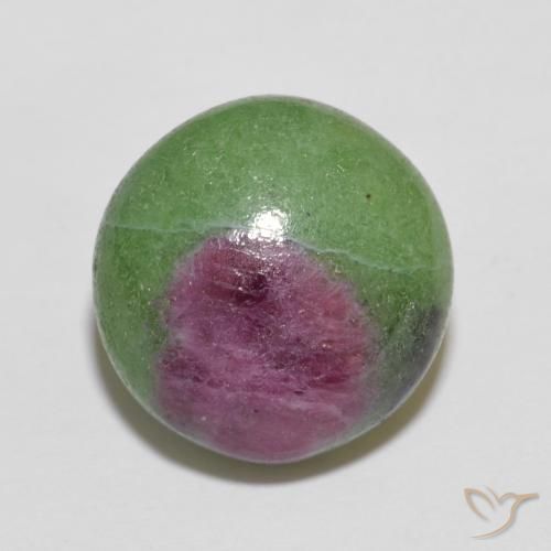 6.36ct طبيعي متعدد الألوان ياقوت الزوزيت, دائري, غير شفاف