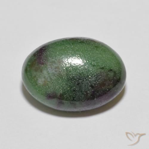 7.43ct طبيعي متعدد الألوان ياقوت الزوزيت, بيضوي, غير شفاف