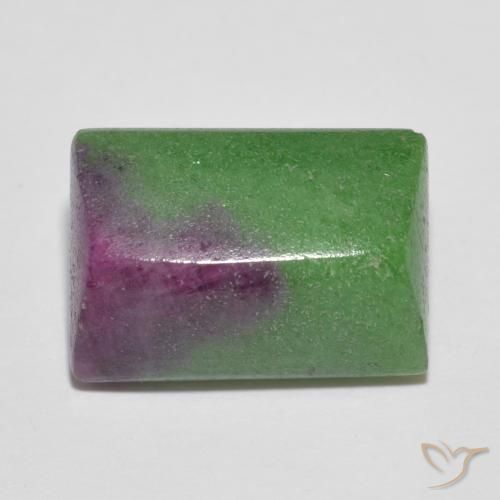9.04ct طبيعي متعدد الألوان ياقوت الزوزيت, باجيت, غير شفاف
