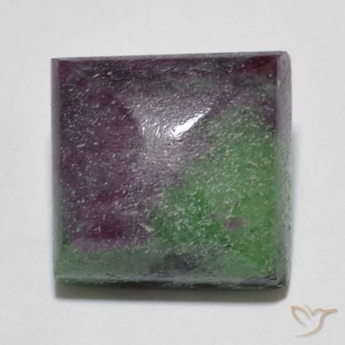 8.06ct طبيعي متعدد الألوان ياقوت الزوزيت, مربع, غير شفاف