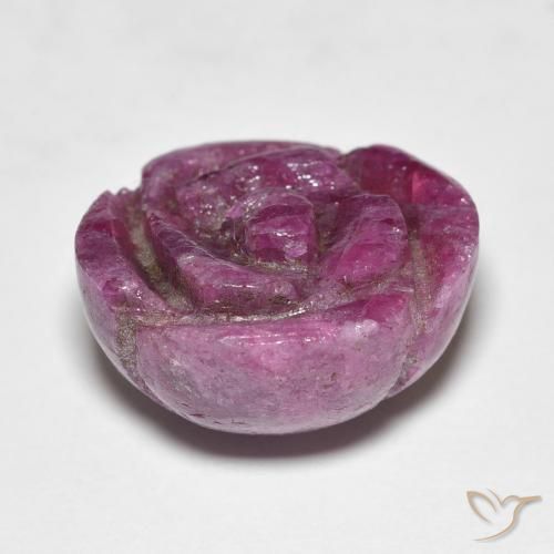 ياقوت الزوزيت Medium Dark-Purple طبيعي، قص وردة، 16.66 قيراط، غير شفاف