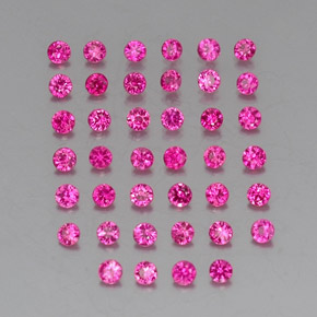 أحجار ياقوت أحمر أحمر وردى طبيعية، قصة دائرى، VVS-VS، وزنها  قيراط