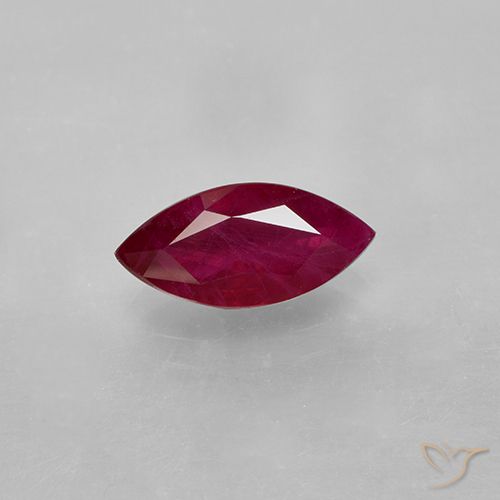 1.41ct طبيعي أحمر متوسط ياقوت, ماركيز, VS-SI