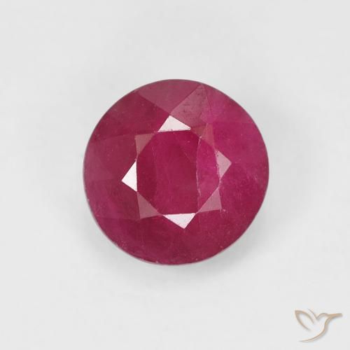 0.97ct طبيعي أحمر المربى ياقوت, دائري, VS-SI