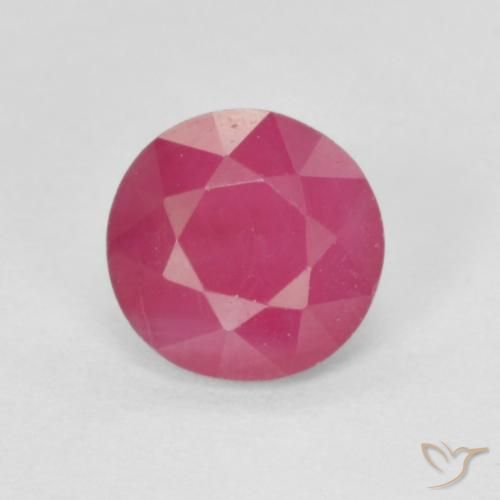 1.19ct طبيعي أحمر وردى ياقوت, دائري, VS-SI