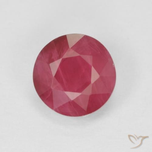 1.05ct طبيعي أحمر متوسط ياقوت, دائري, VS-SI