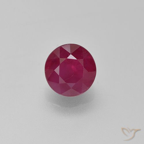 1.11ct طبيعي أحمر متوسط ياقوت, دائري, VS-SI