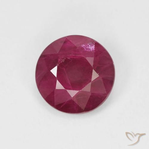 1.07ct طبيعي أحمر المربى ياقوت, دائري, VS-SI