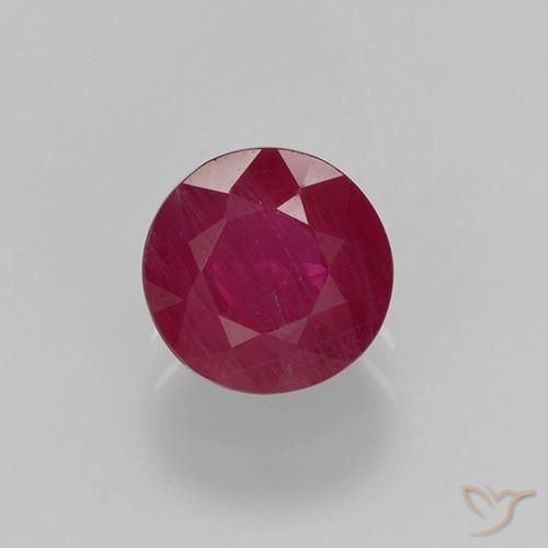 0.68ct طبيعي أحمر المربى ياقوت, دائري, VS-SI