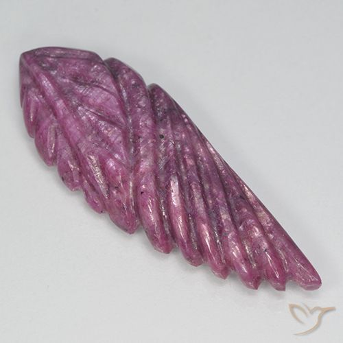 15.91ct طبيعي أرجوانى داكن-متوسط ياقوت, فانسى, غير شفاف