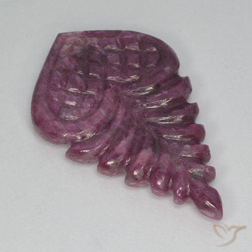 18.39ct طبيعي أرجوانى بويسنبيري ياقوت, فانسى, غير شفاف