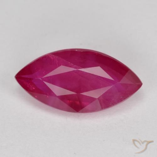 1.49ct طبيعي أحمر وردى ياقوت, ماركيز, VS-SI