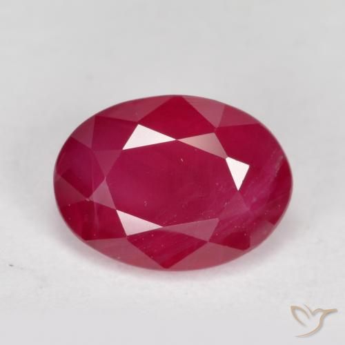 1.15ct طبيعي أحمر المربى ياقوت, بيضوي, VS-SI