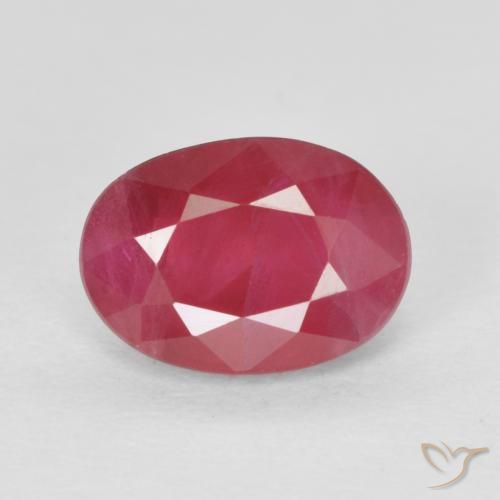 1.17ct طبيعي أحمر متوسط ياقوت, بيضوي, VS-SI