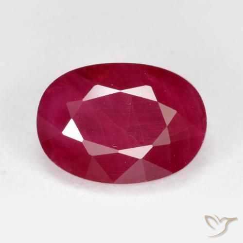 1.28ct طبيعي أحمر المربى ياقوت, بيضوي, VS-SI