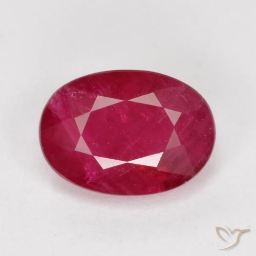 1.07ct طبيعي أحمر المربى ياقوت, بيضوي, VS-SI