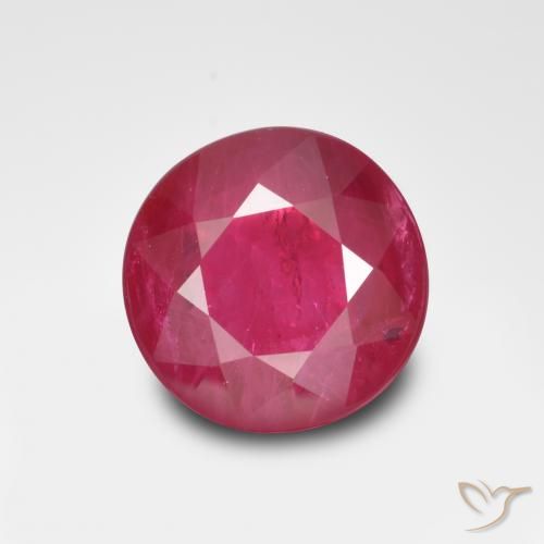 1.06ct طبيعي أحمر المربى ياقوت, دائري, VS-SI