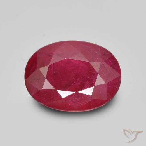 1.12ct طبيعي أحمر المربى ياقوت, بيضوي, VS-SI