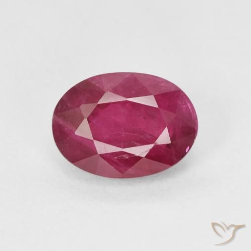 1.21ct طبيعي أحمر المربى ياقوت, بيضوي, SI