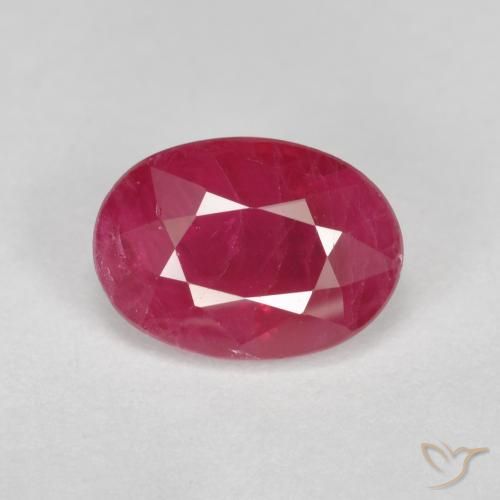 1.08ct طبيعي أحمر المربى ياقوت, بيضوي, VS-SI