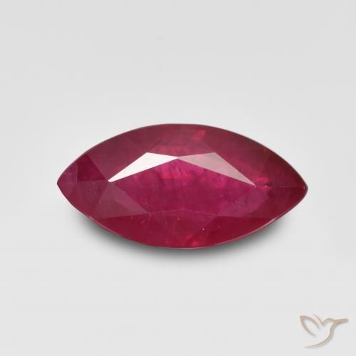 1.24ct طبيعي أحمر وردى ياقوت, ماركيز, VS-SI