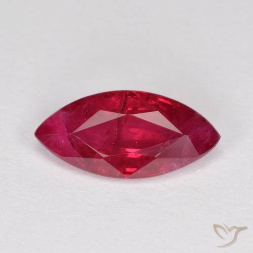 1.17ct طبيعي أحمر المربى ياقوت, ماركيز, SI